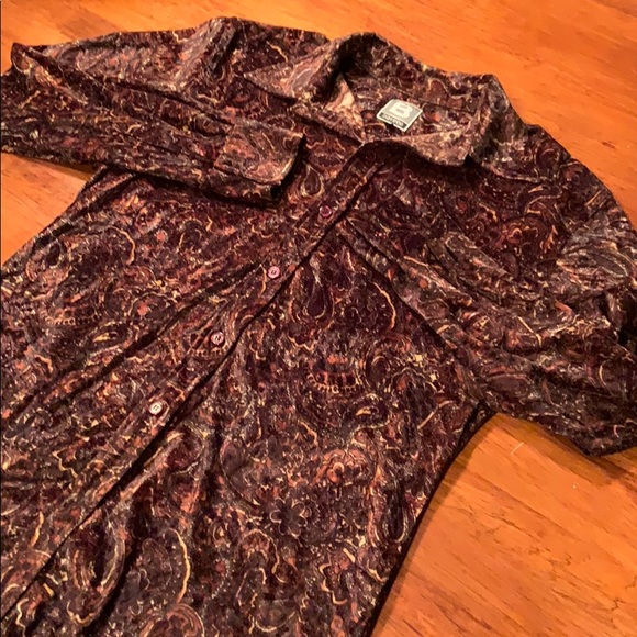 BOYS’CO Other - BOYS’CO Retro LS Velvet Button Down Shirt (M-60)